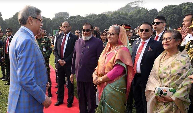 বিজয় দিবসে বঙ্গভবনে রাষ্ট্রপতির সংবর্ধনা