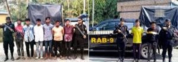 সিলেটে বিপুল পরিমাণ মাদকসহ ৮ ব্যবসায়ী আটক