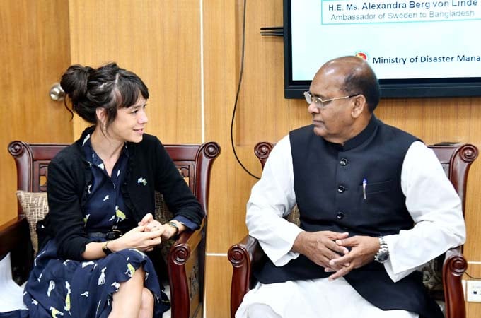 সেফ প্লাস প্রকল্প ভাসানচরে সম্প্রসারণে সুইডেনের প্রতিশ্রুতি