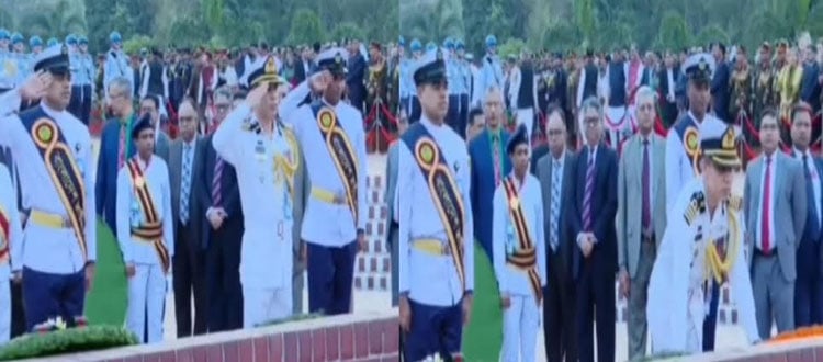 জাতীয় স্মৃতিসৌধ ও বঙ্গবন্ধুর প্রতিকৃতিতে স্পিকারের শ্রদ্ধা