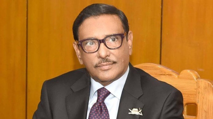 বিএনপি নেতারা তাদের বিদেশী প্রভুদের দ্বারে দ্বারে ঘুরে বেড়াচ্ছে : ওবায়দুল কাদের